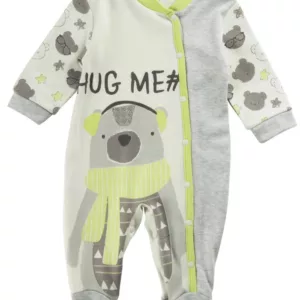Bodysuit for baby boy with hug me 2 print