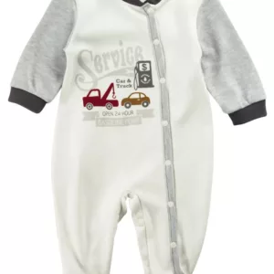 Bodysuit for baby boy with service print