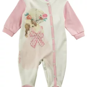 Bodysuit for baby girl with princess print
